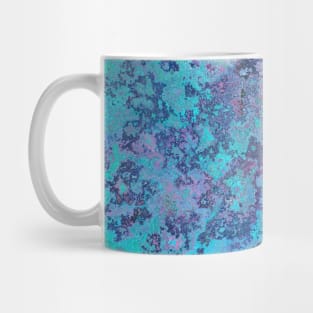 sky blue dark blue texture art Mug